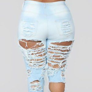 Fashion Nova Distressed Jeans 
